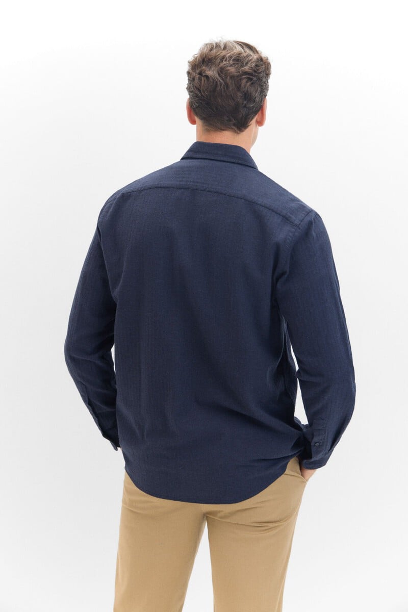 Cortefiel Camisa Lisa Franela