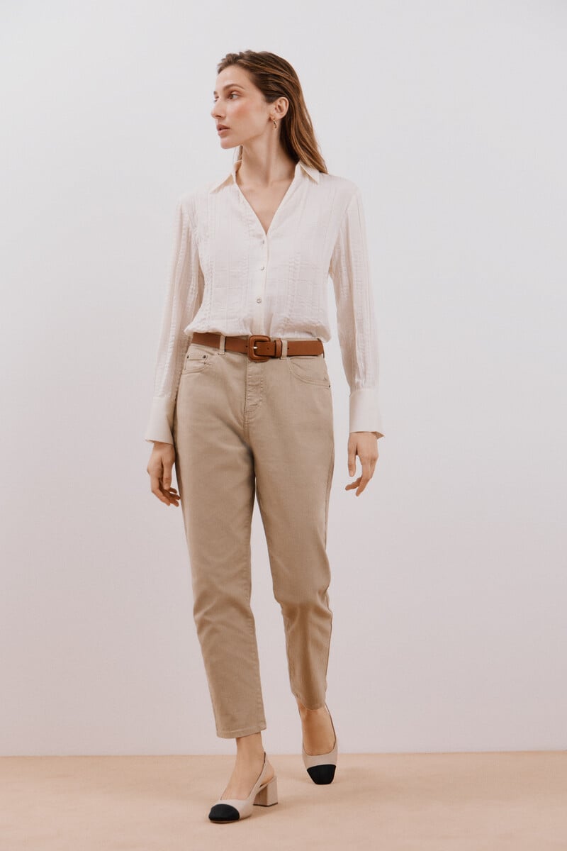 Cortefiel Camisa Lisa Satinada