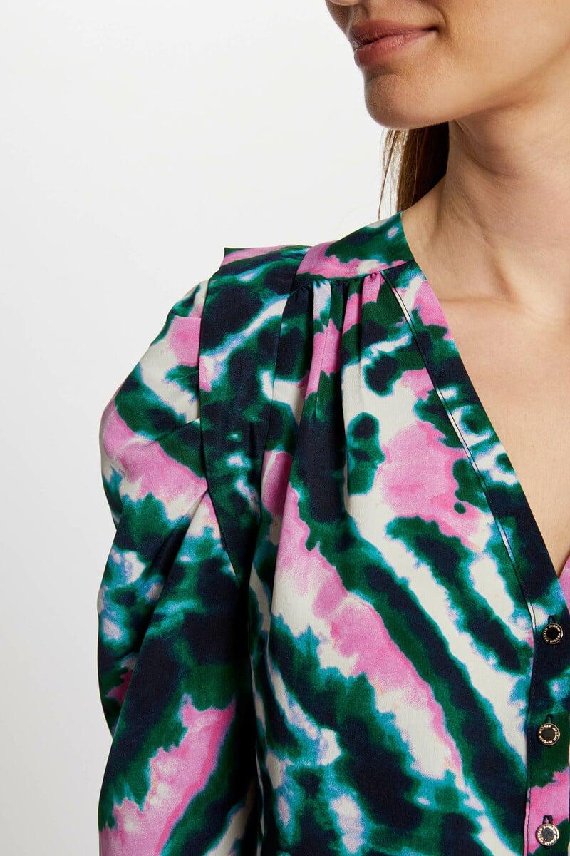 Cortefiel Camisa Manga 3/4 Estampada