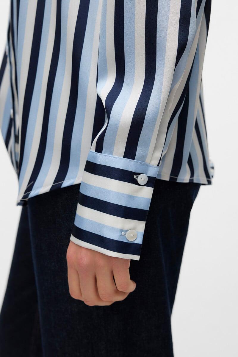 Cortefiel Camisa Manga Larga De Rayas