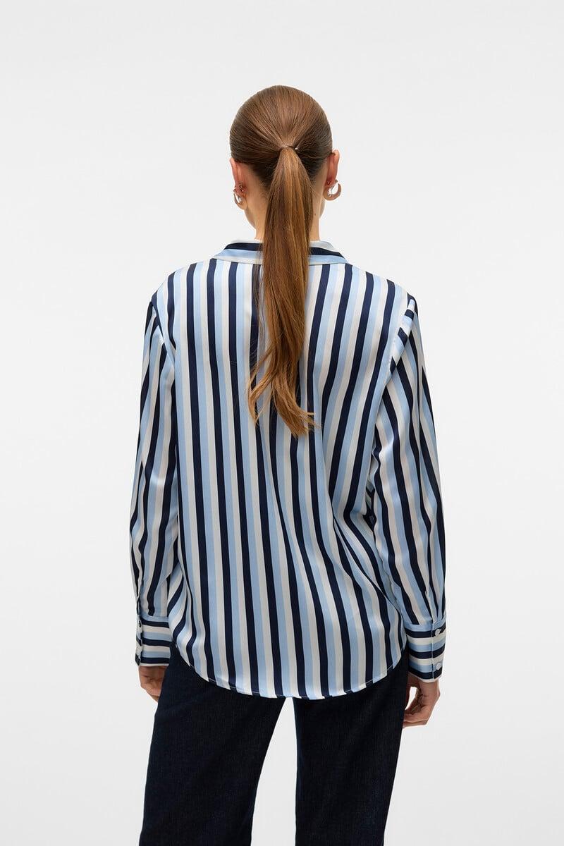 Cortefiel Camisa Manga Larga De Rayas