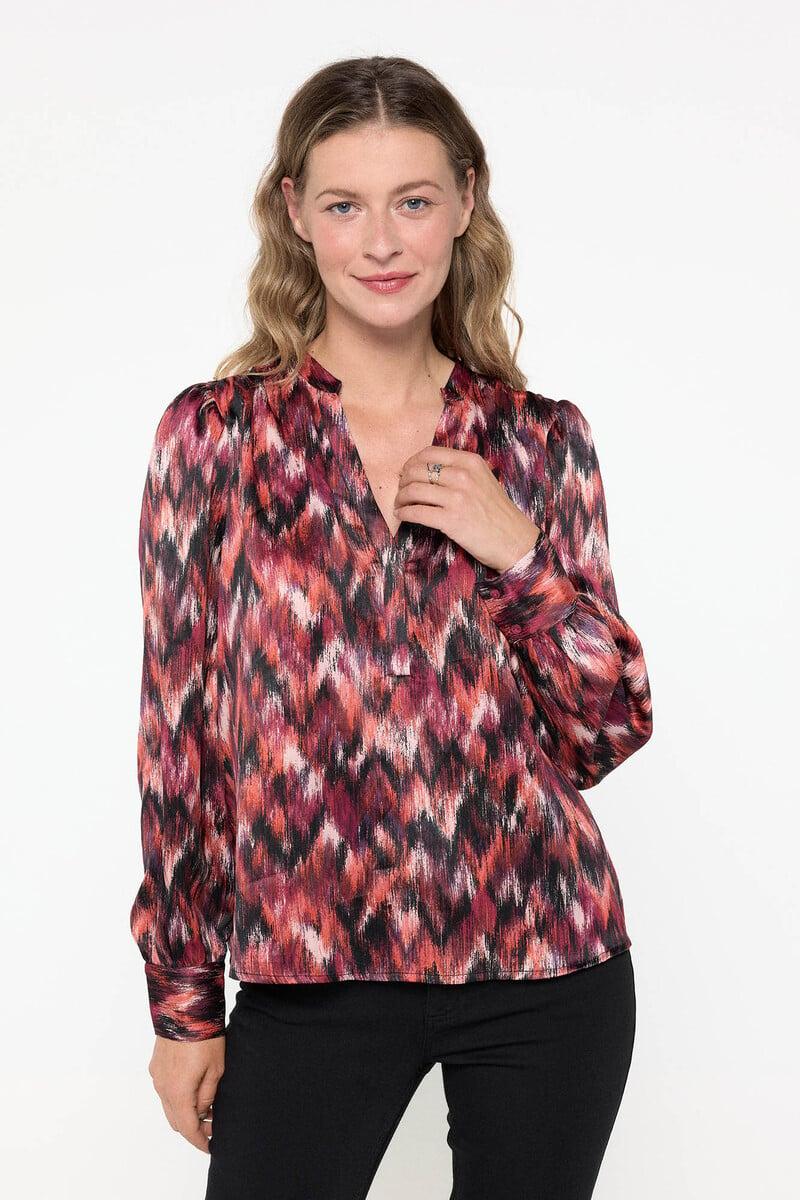 Cortefiel Camisa Manga Larga Estampada