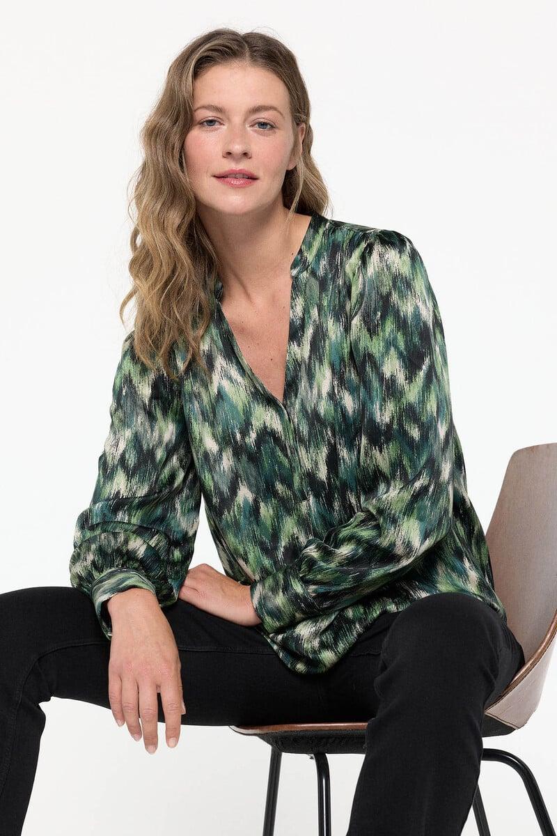 Cortefiel Camisa Manga Larga Estampada