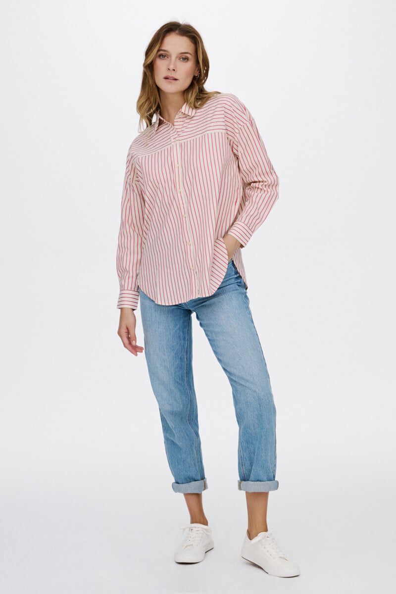 Cortefiel Camisa Manga Larga Tachas