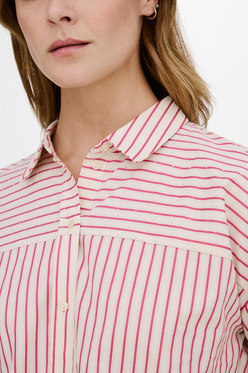 Cortefiel Camisa Manga Larga Tachas