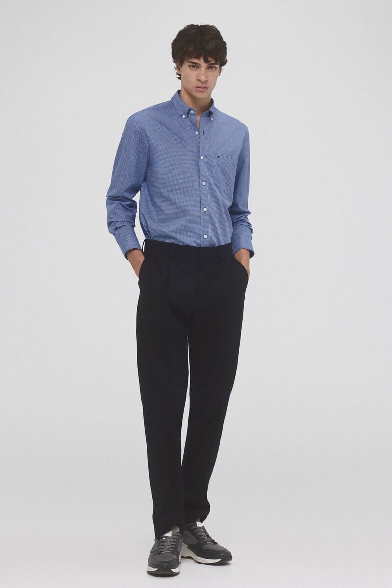 Cortefiel Camisa Non Iron + Antimanchas Lisa