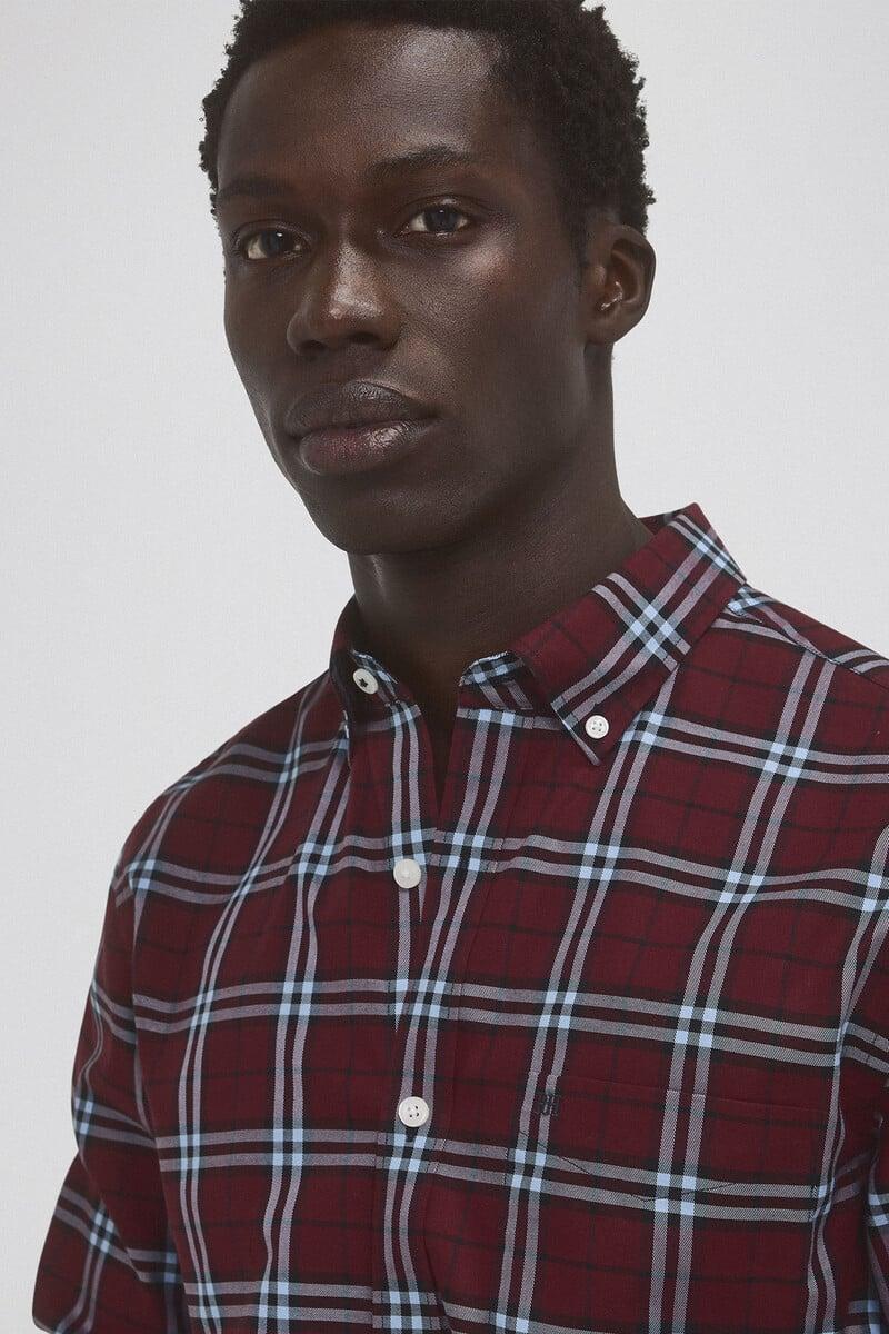 Cortefiel Camisa Non Iron Cuadros Twill