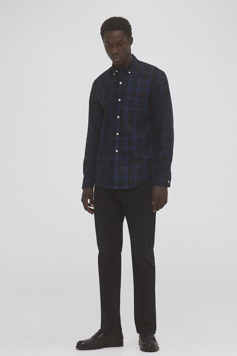 Cortefiel Camisa Non Iron Cuadros Twill