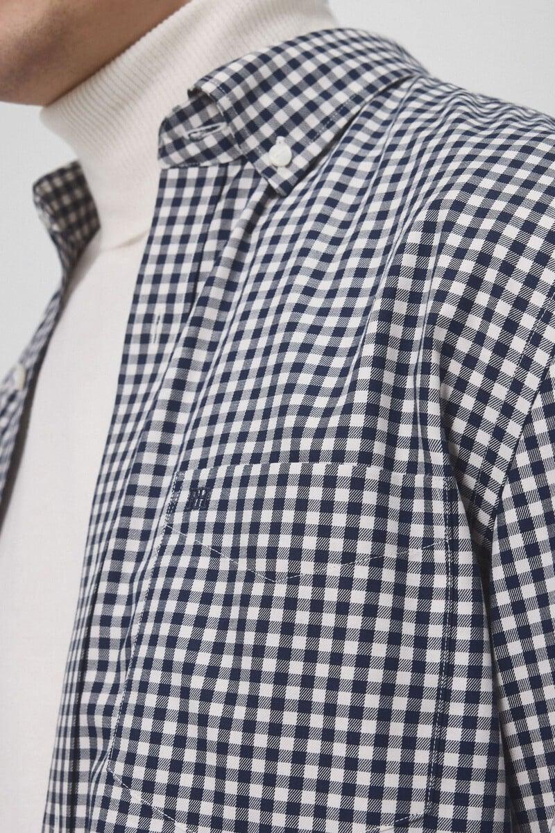 Cortefiel Camisa Non Iron Cuadros Twill
