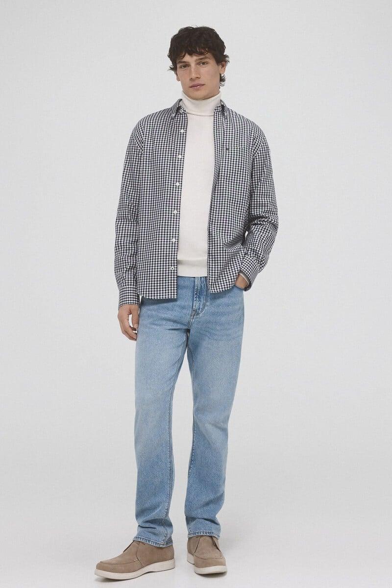 Cortefiel Camisa Non Iron Cuadros Twill