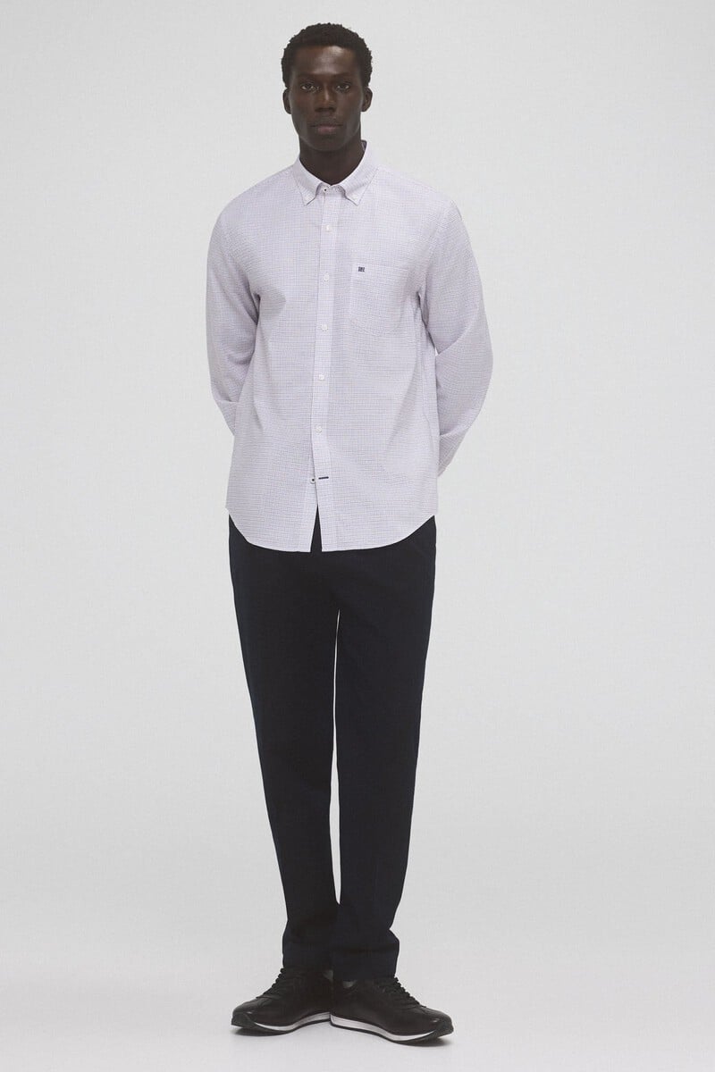 Cortefiel Camisa Non Iron Oxford Cuadros