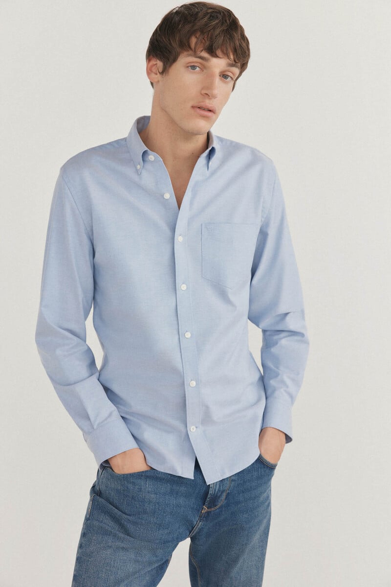 Cortefiel Camisa Non Iron Oxford Liso