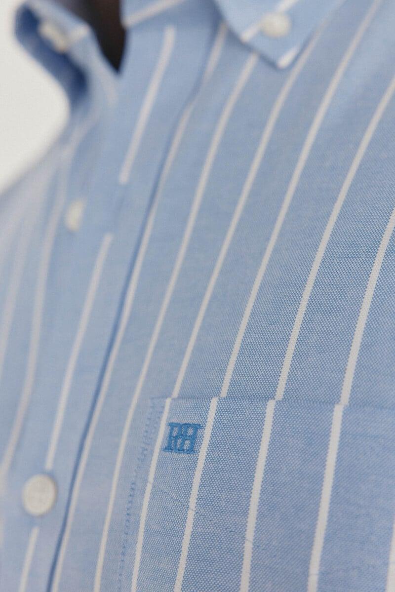 Cortefiel Camisa Non Iron Oxford Rayas