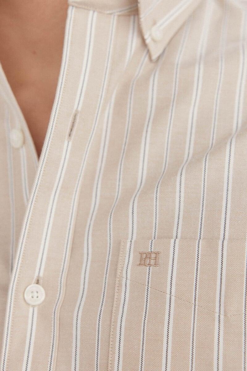 Cortefiel Camisa Non Iron Oxford Rayas