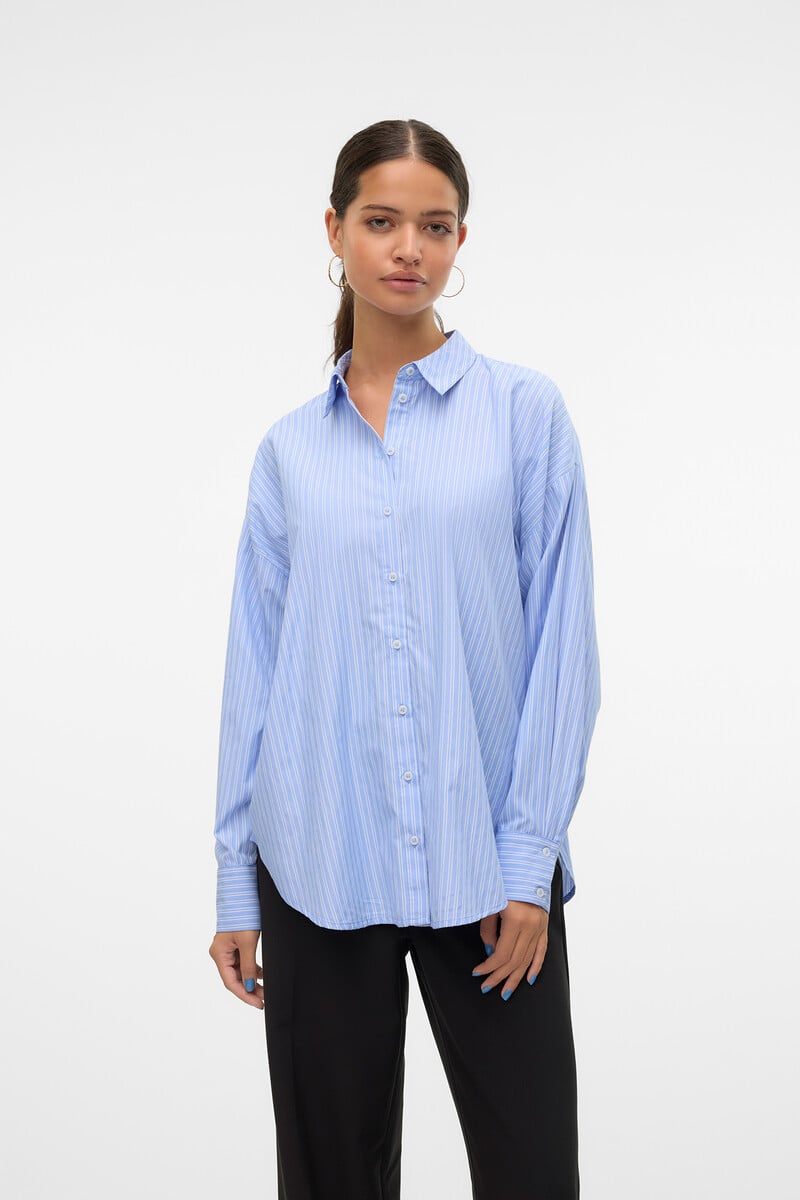 Cortefiel Camisa oversize de manga larga