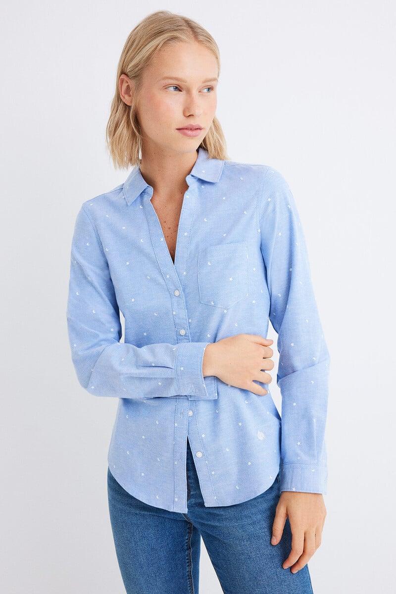 Cortefiel Camisa Oxford Algodón