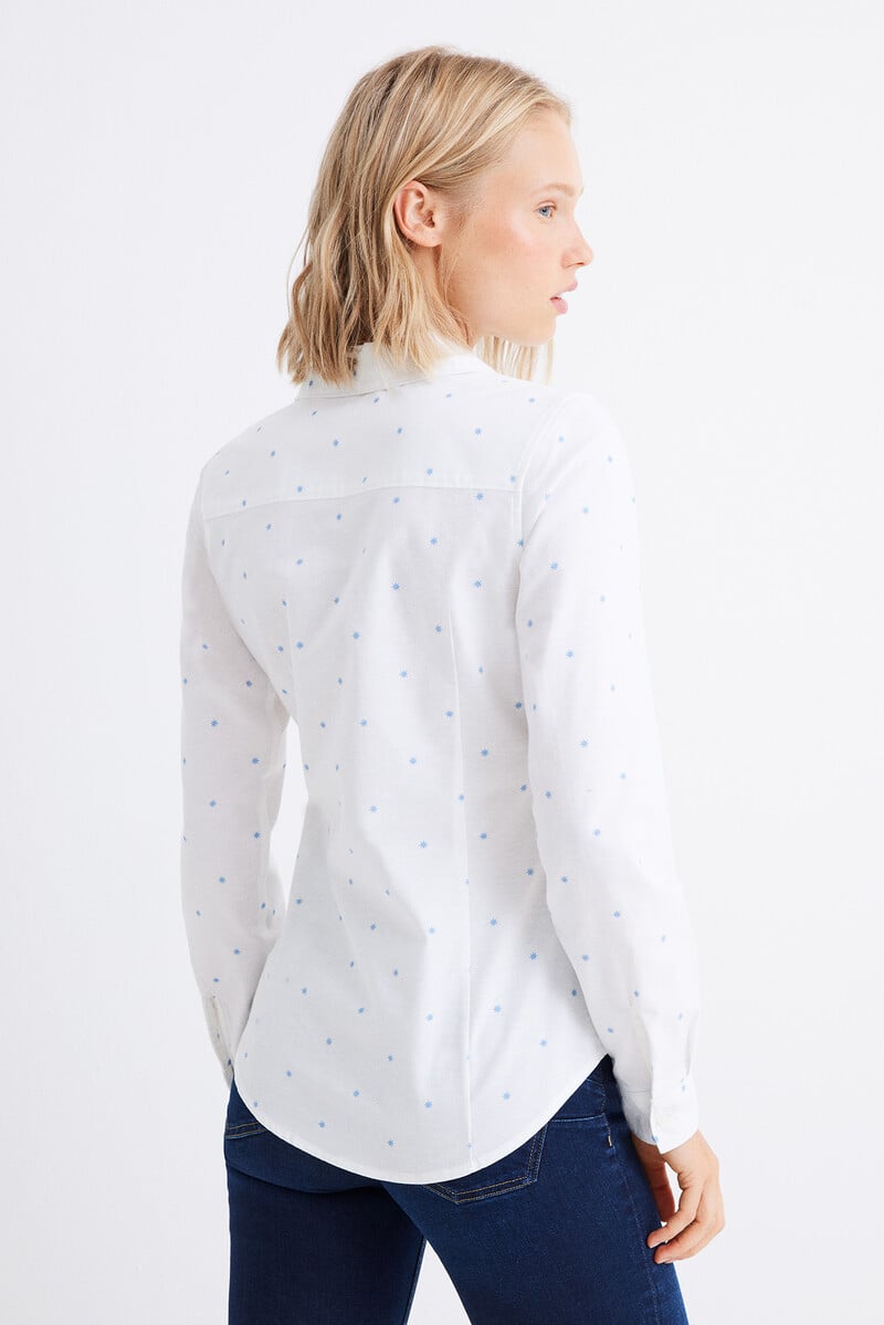 Cortefiel Camisa Oxford Algodón