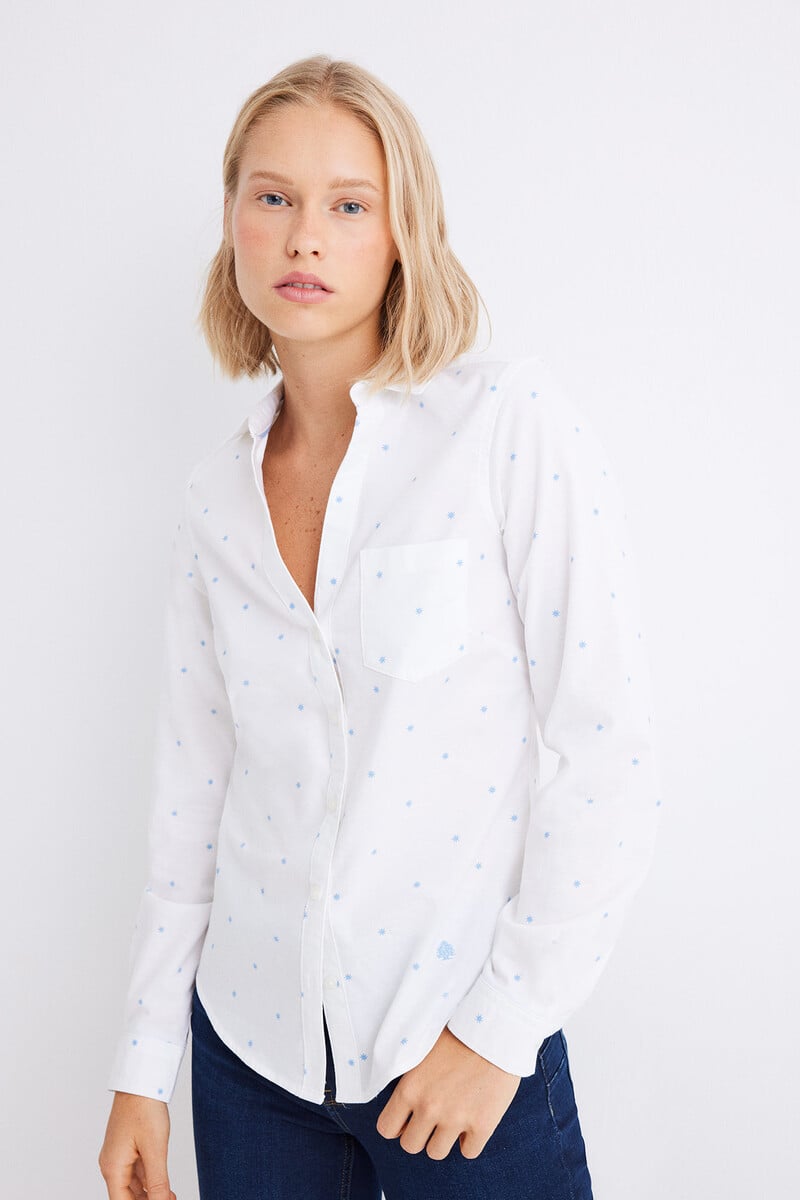 Cortefiel Camisa Oxford Algodón