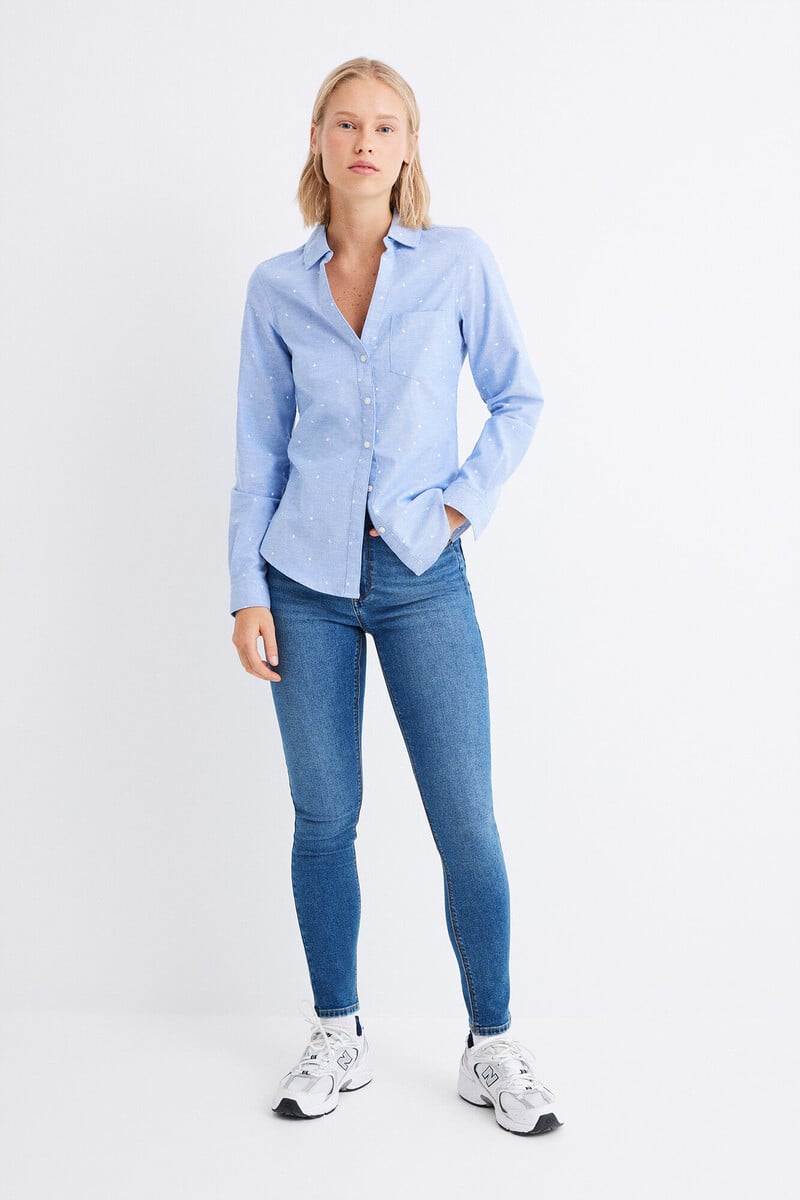 Cortefiel Camisa Oxford algodón