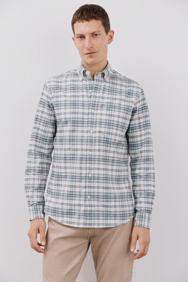 Cortefiel Camisa Oxford Cuadros