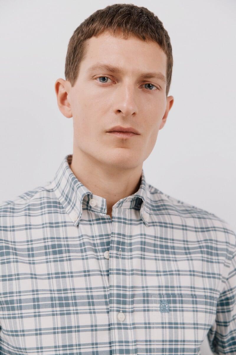 Cortefiel Camisa Oxford Cuadros