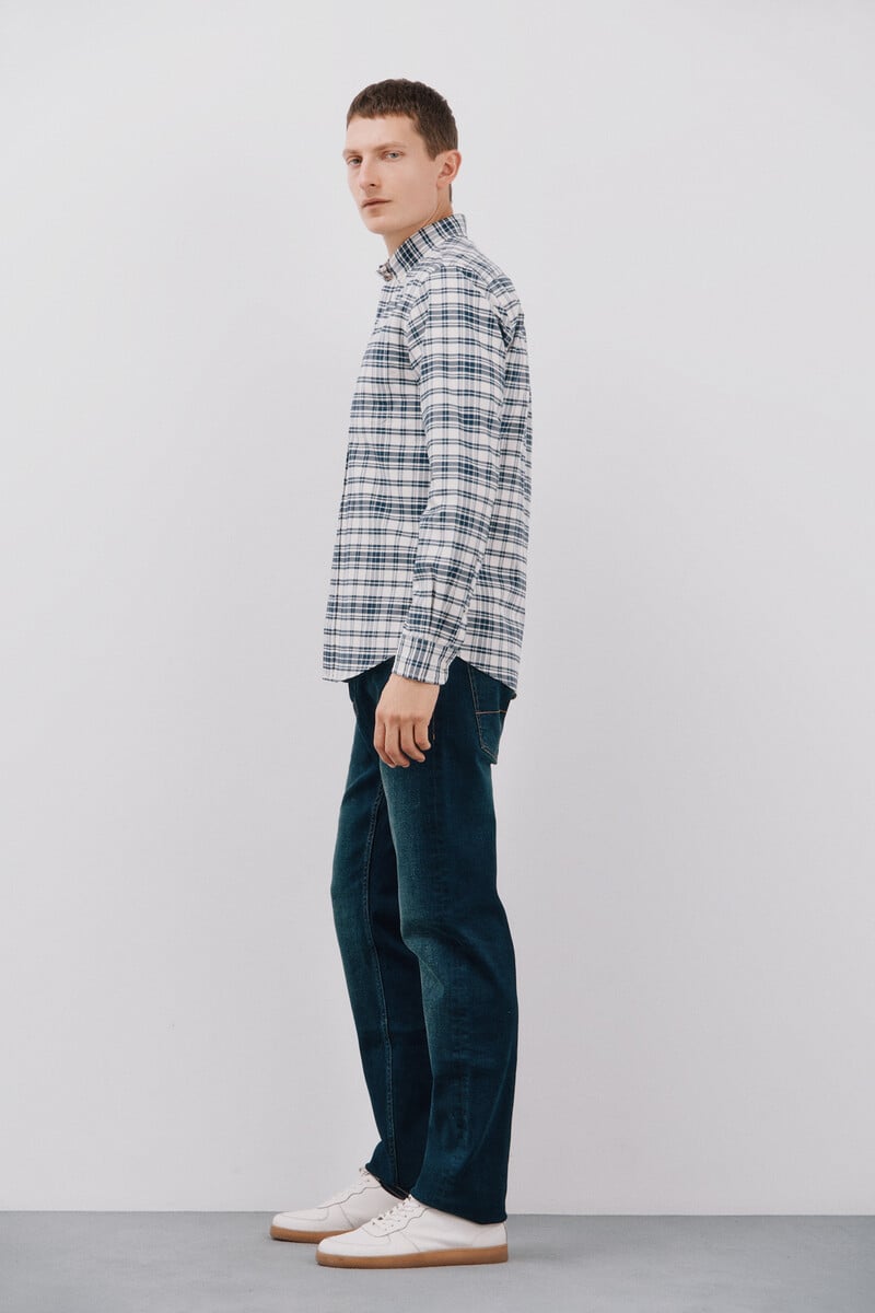 Cortefiel Camisa Oxford Cuadros