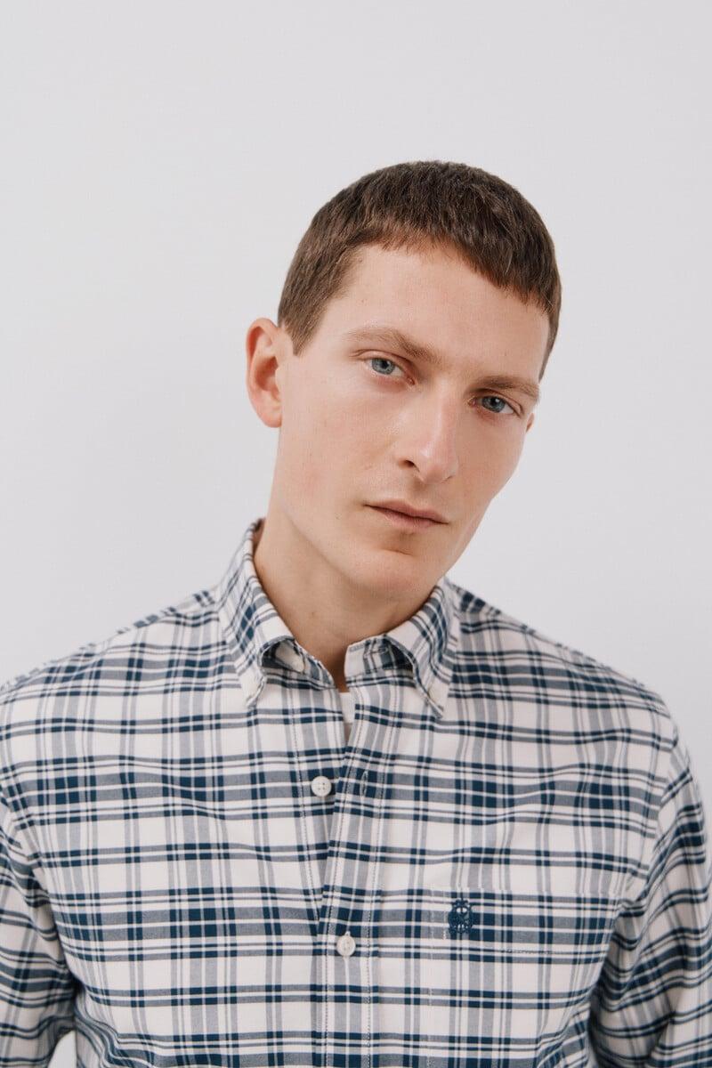 Cortefiel Camisa Oxford Cuadros