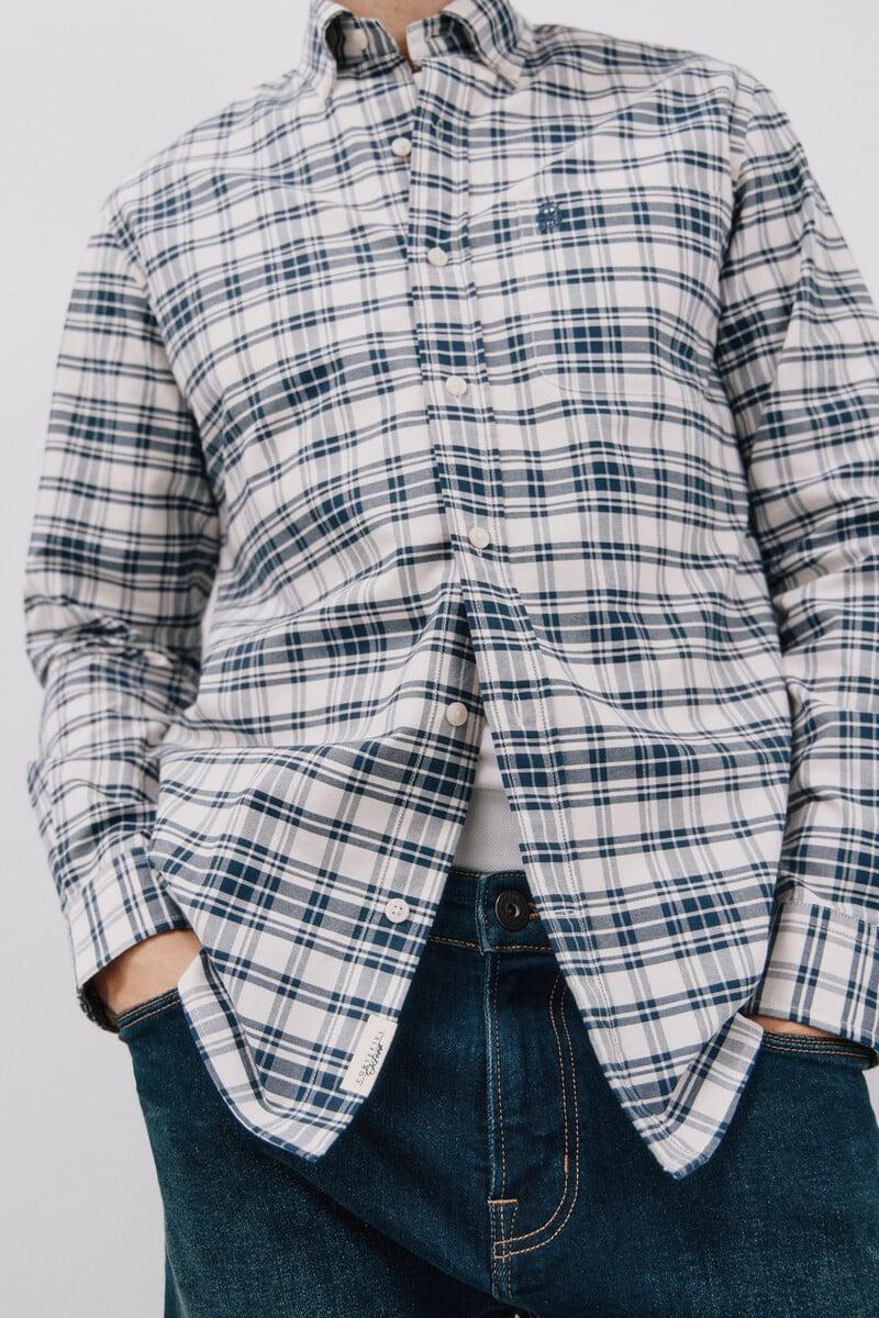 Cortefiel Camisa oxford cuadros