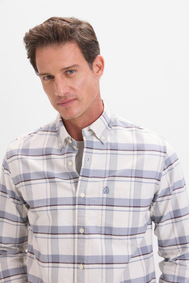Cortefiel Camisa Oxford Cuadros