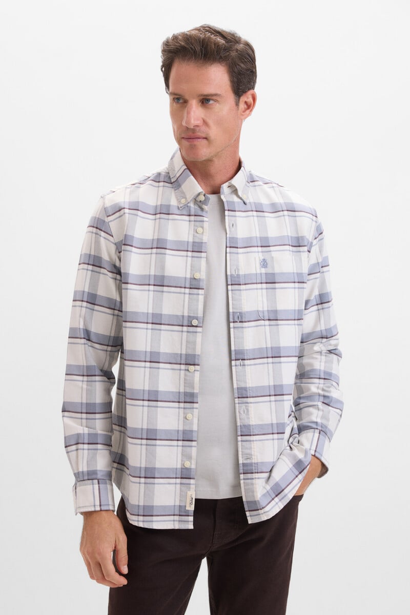 Cortefiel Camisa Oxford Cuadros