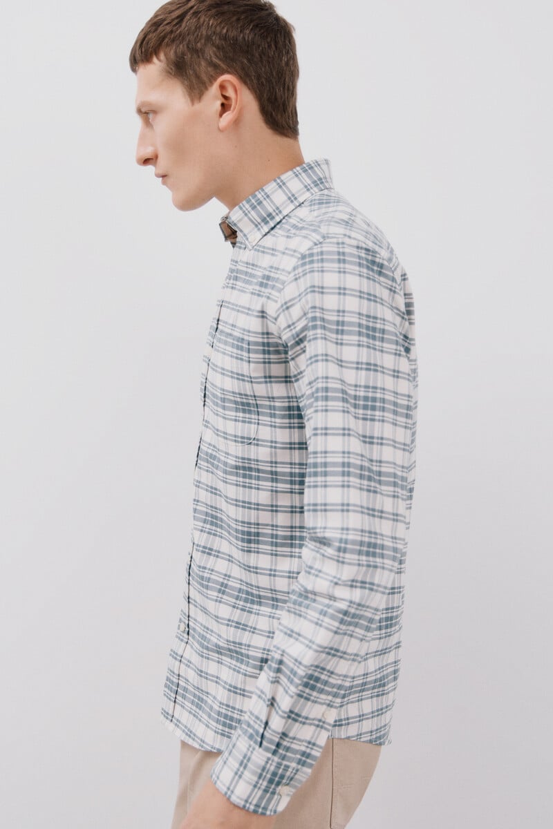 Cortefiel Camisa oxford cuadros