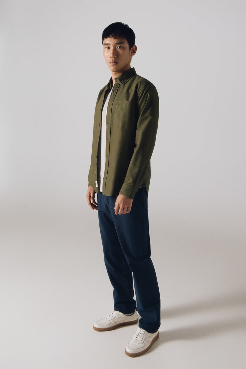 Cortefiel Camisa Oxford Liso