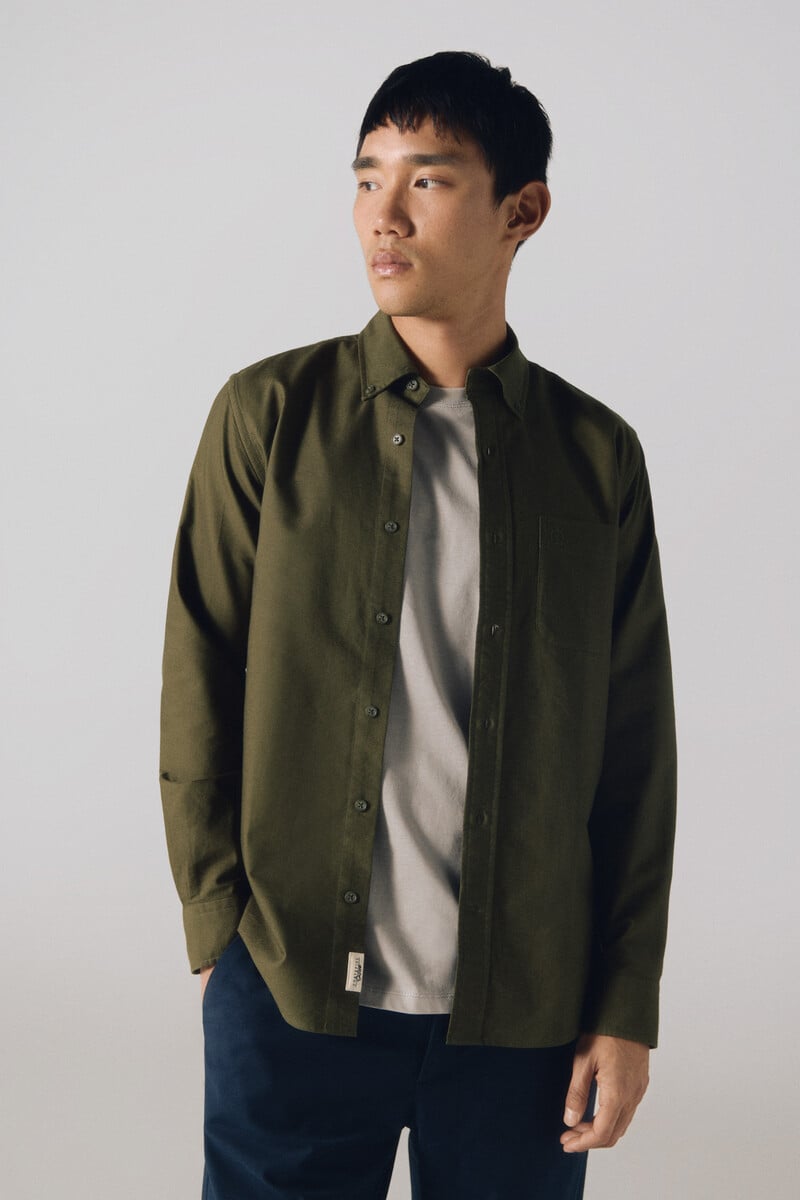 Cortefiel Camisa oxford liso