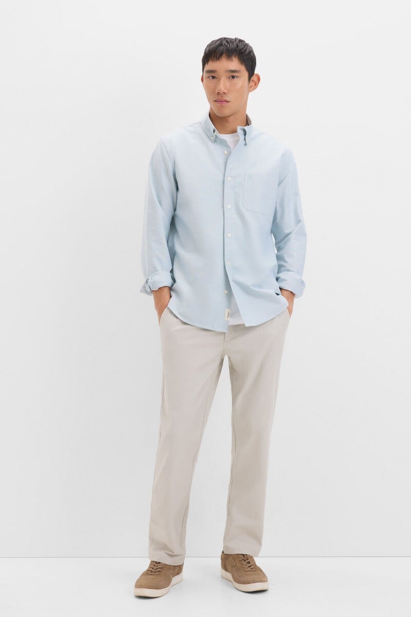 Cortefiel Camisa Oxford Liso