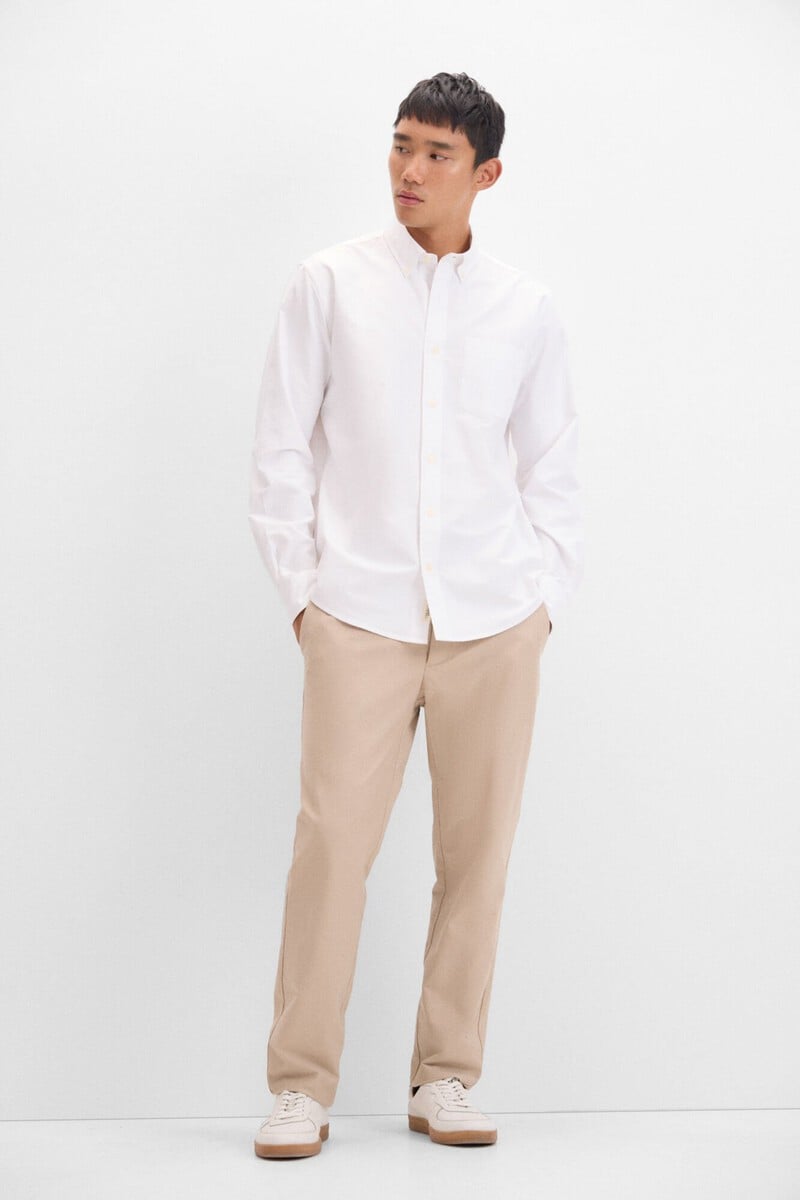 Cortefiel Camisa Oxford Liso