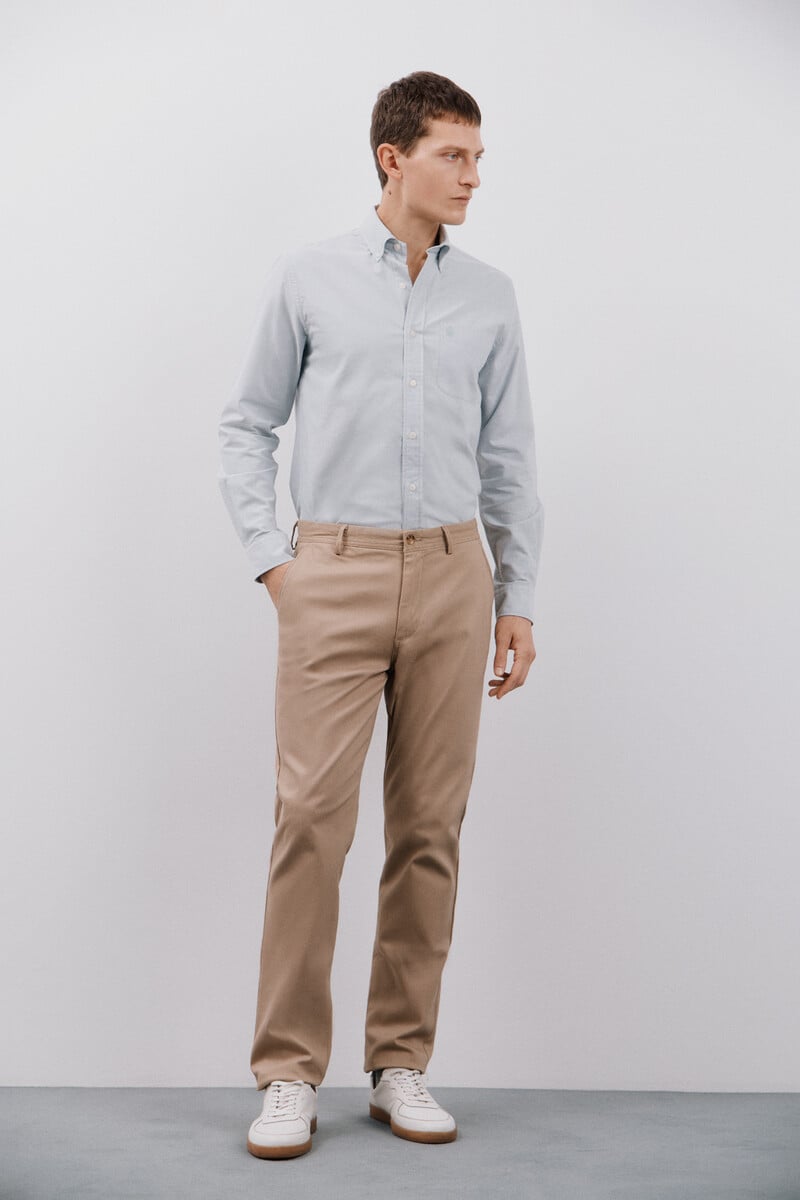 Cortefiel Camisa Oxford Liso
