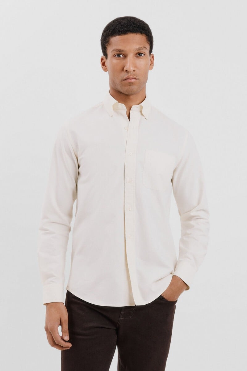 Cortefiel Camisa oxford liso