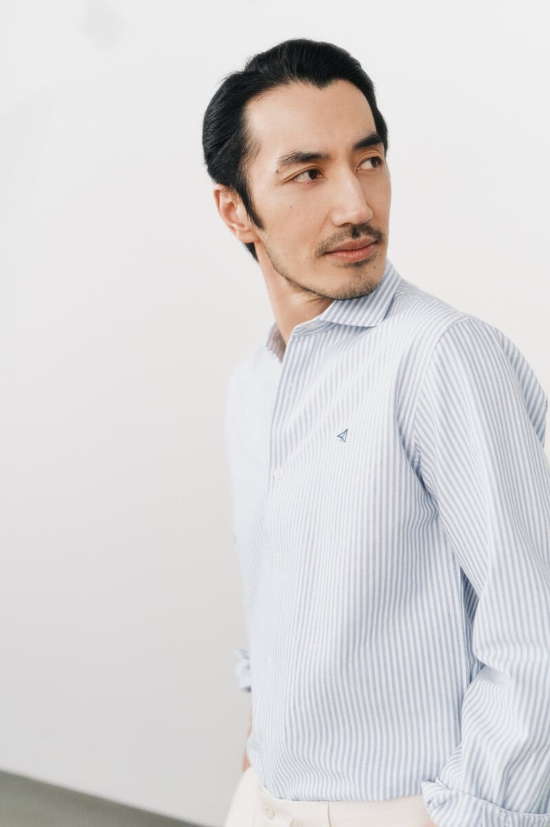 Cortefiel Camisa Oxford Raya Candela Manga Larga