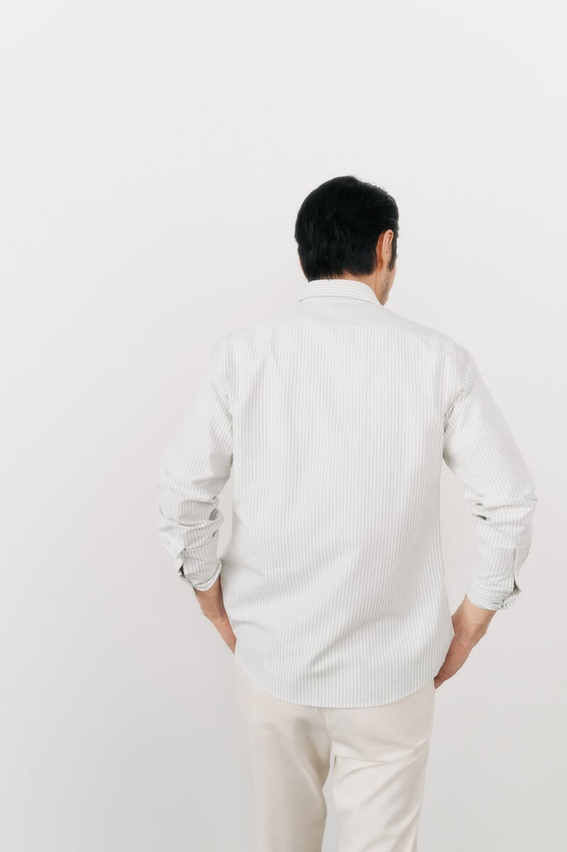 Cortefiel Camisa Oxford Raya Candela Manga Larga