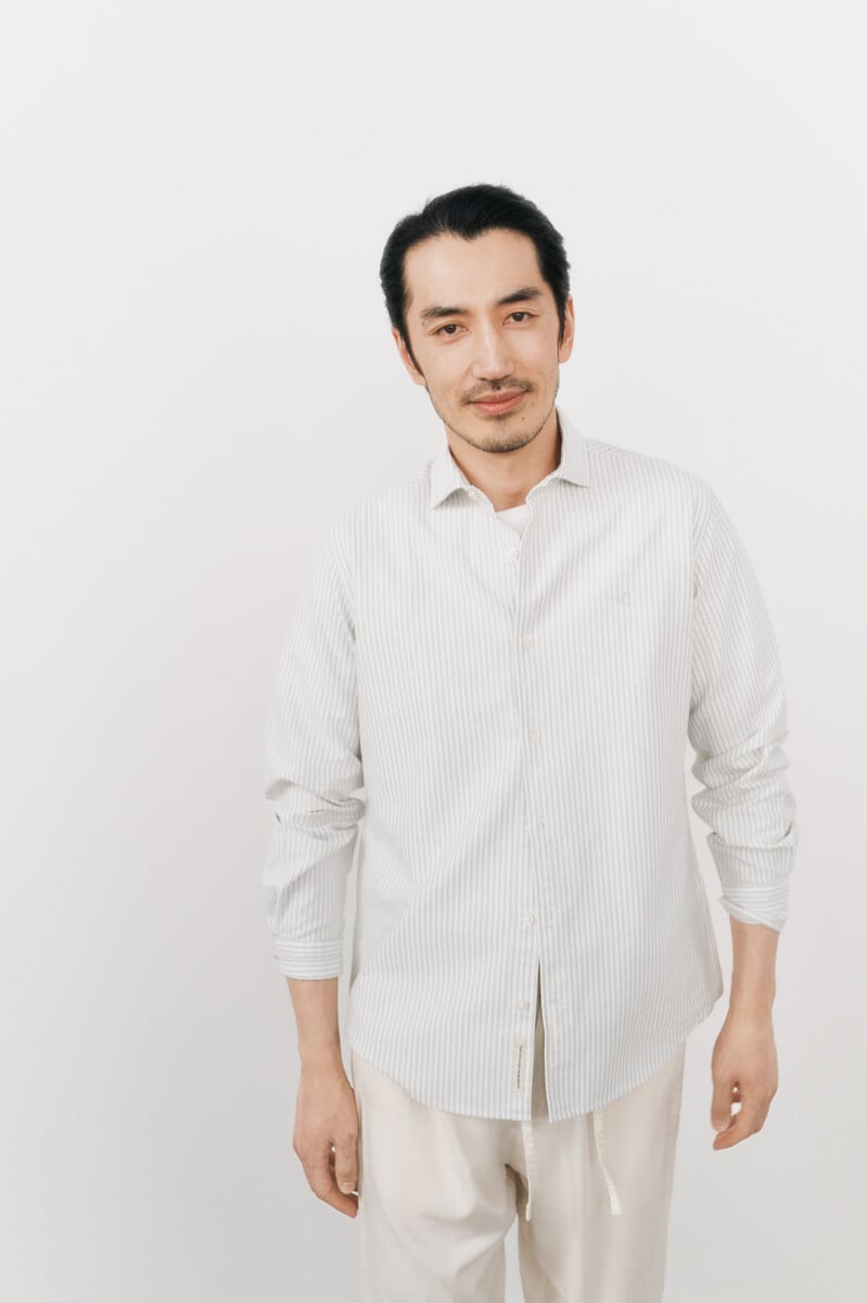 Cortefiel Camisa oxford raya candela manga larga