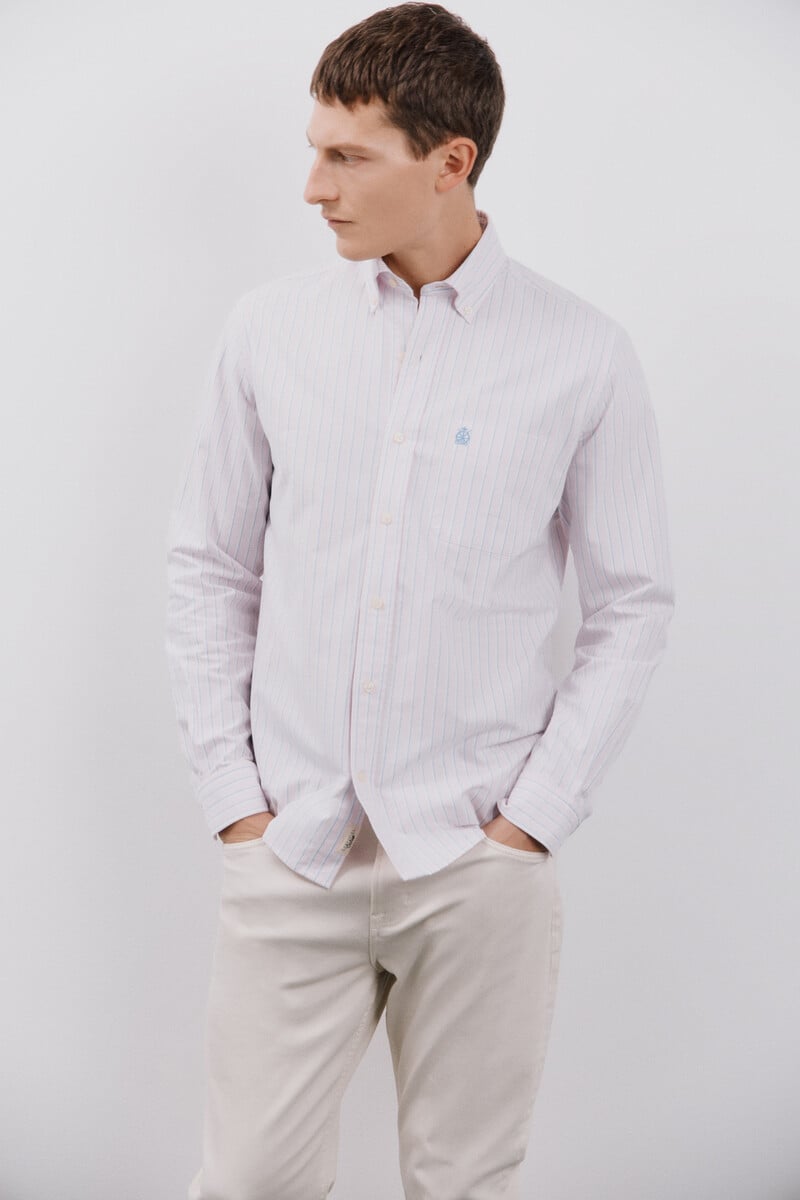 Cortefiel Camisa Oxford Rayas