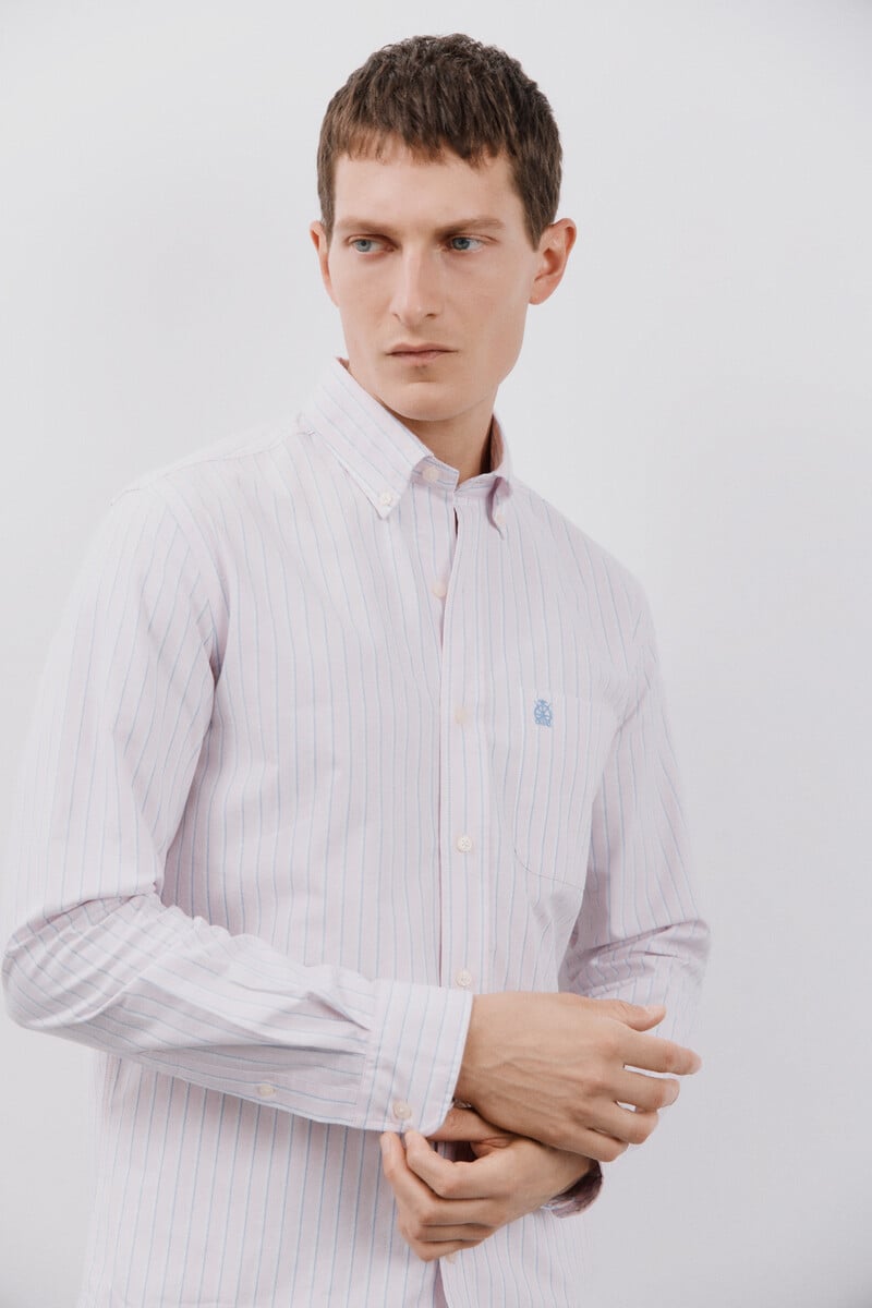 Cortefiel Camisa Oxford Rayas