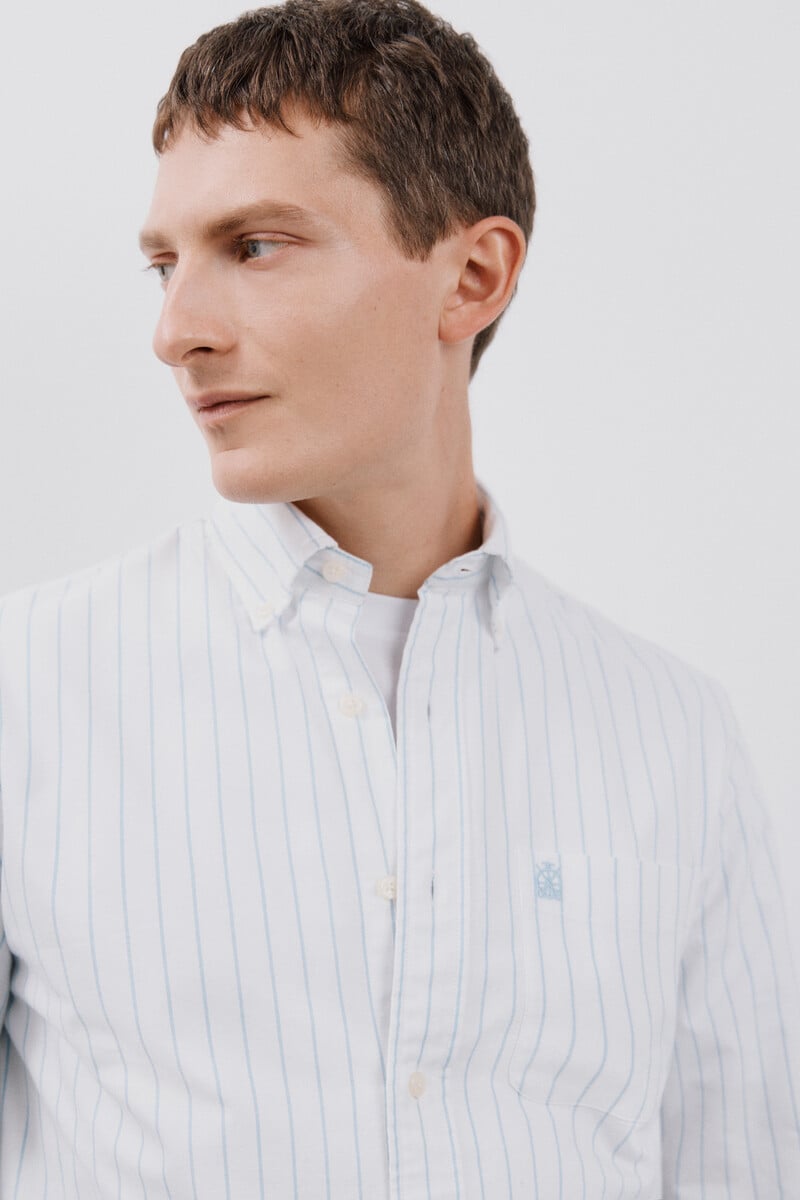 Cortefiel Camisa Oxford Rayas