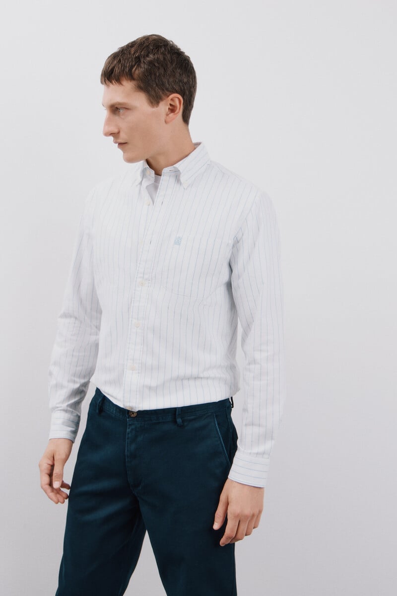 Cortefiel Camisa Oxford Rayas
