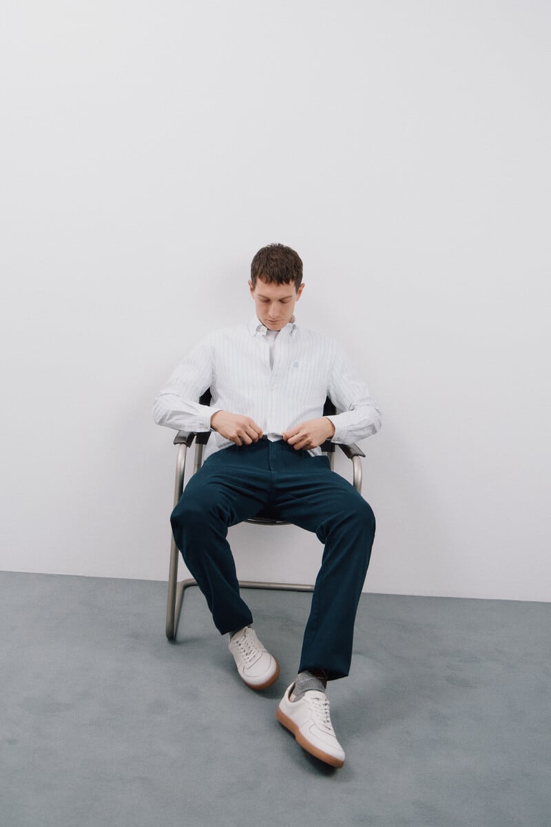 Cortefiel Camisa Oxford Rayas