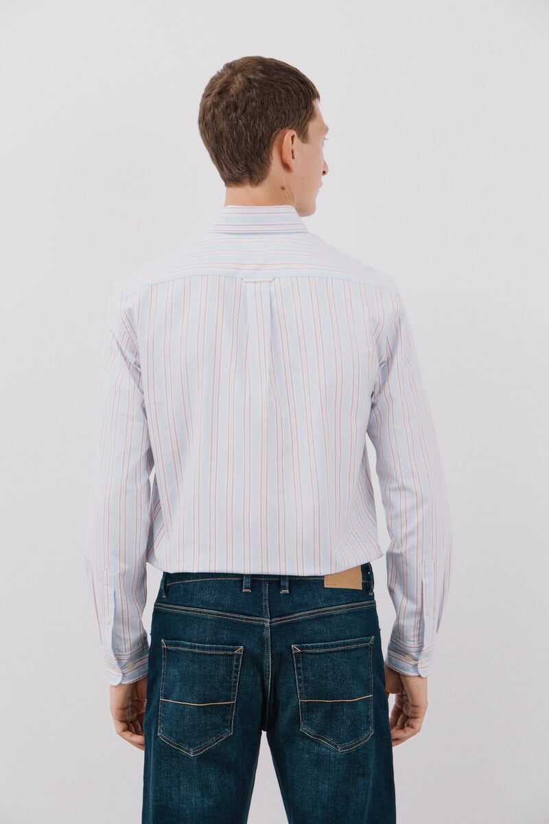 Cortefiel Camisa Oxford Rayas