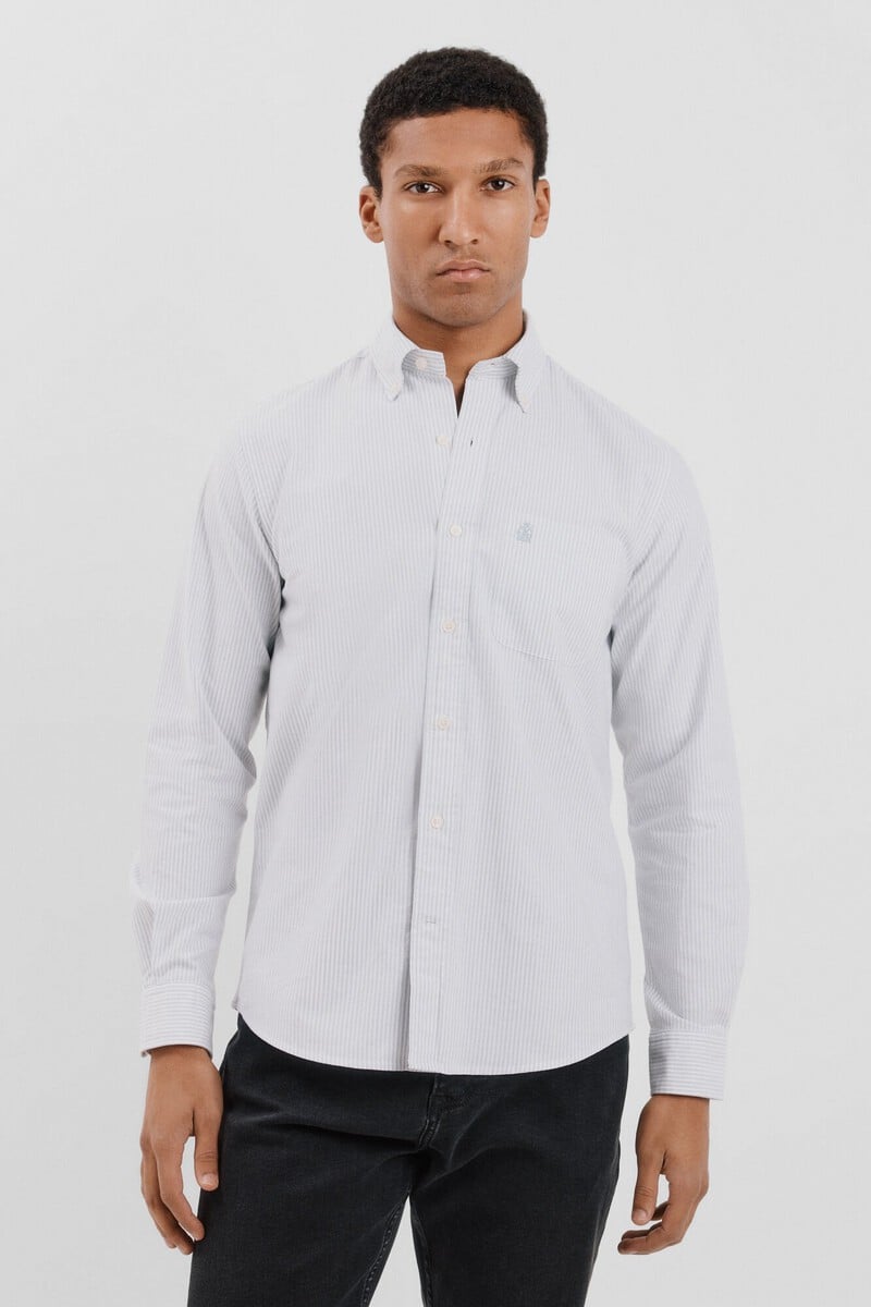 Cortefiel Camisa Oxford Rayas