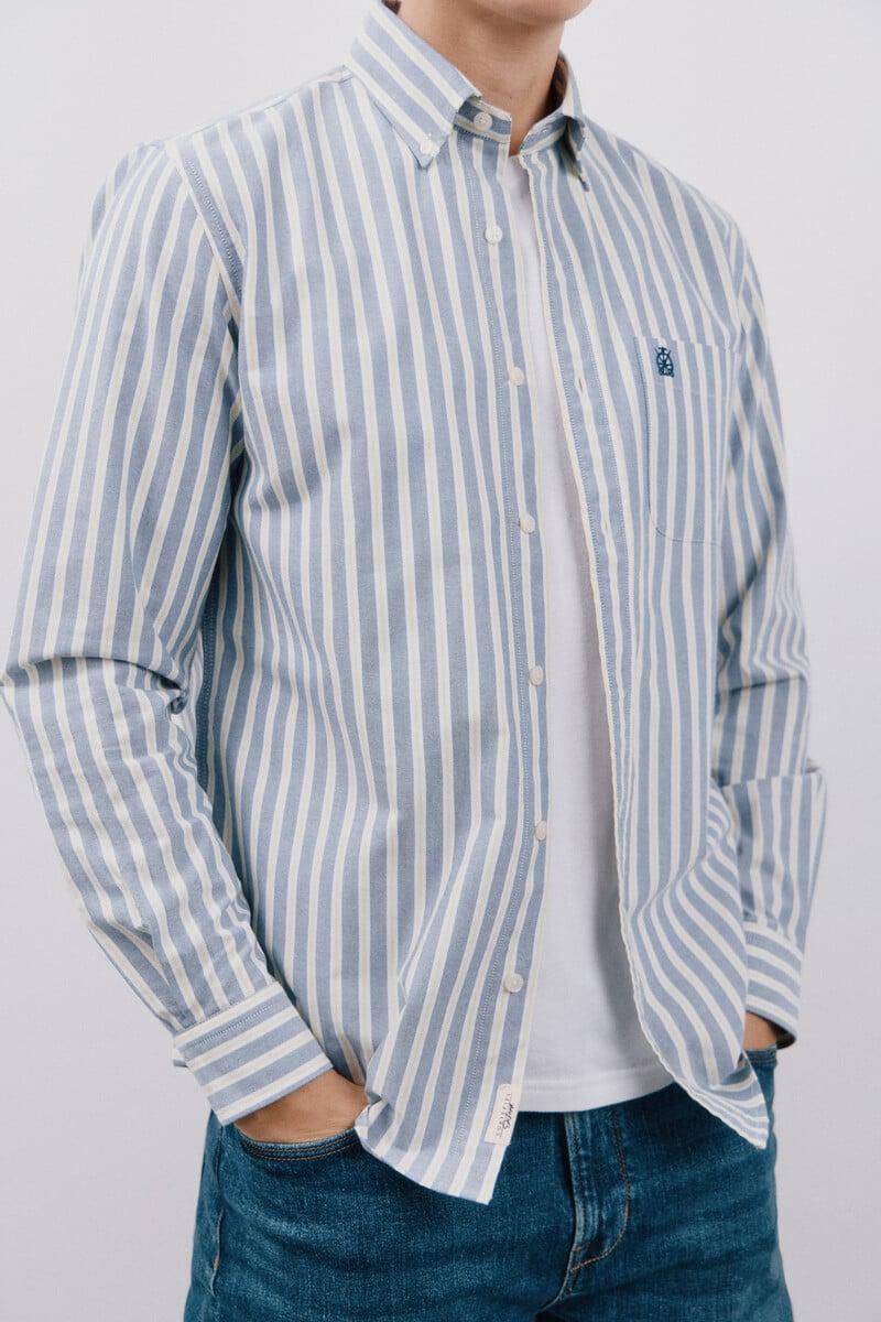 Cortefiel Camisa Oxford Rayas