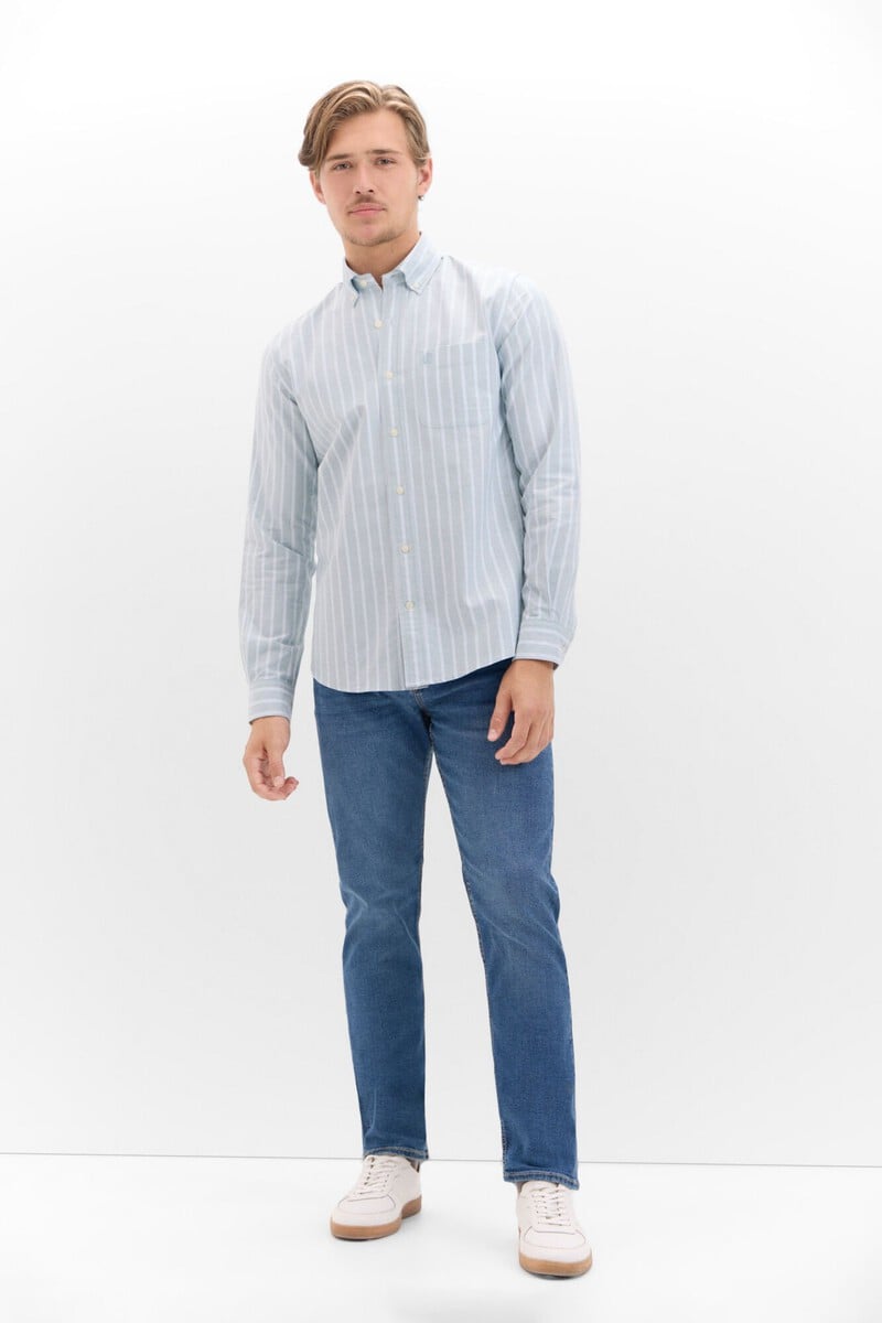 Cortefiel Camisa Oxford Rayas