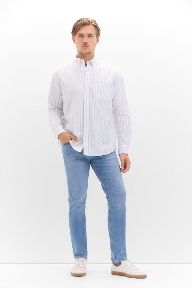 Cortefiel Camisa Oxford Rayas